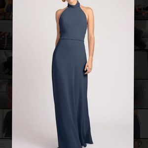 JENNY YOO Brett Bridesmaid Dress (Style 12082) Evening Blue